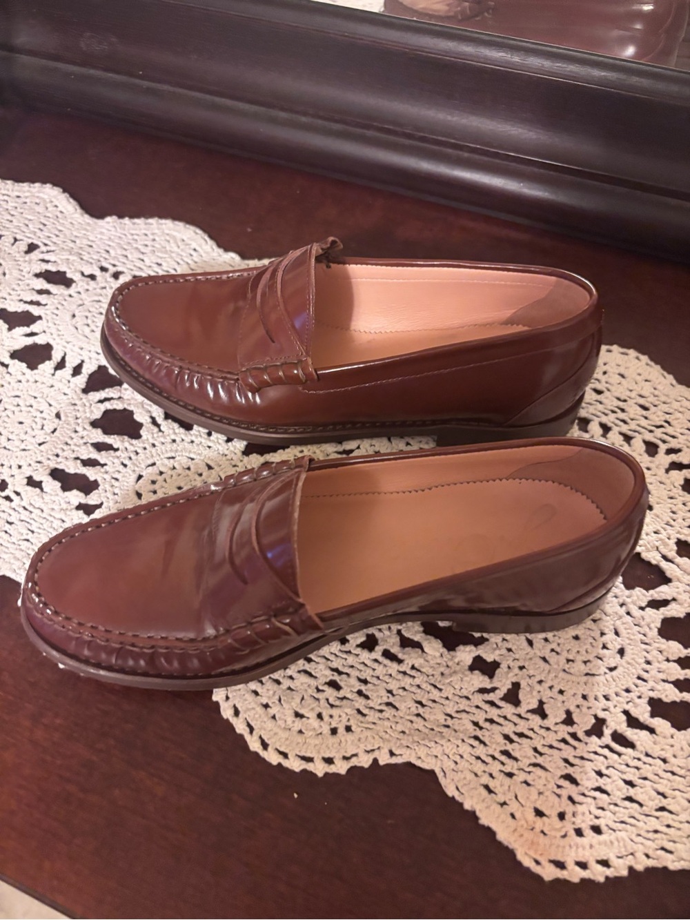 Classic Women’s Penny Loafers in Brown - Picture 2 of 9